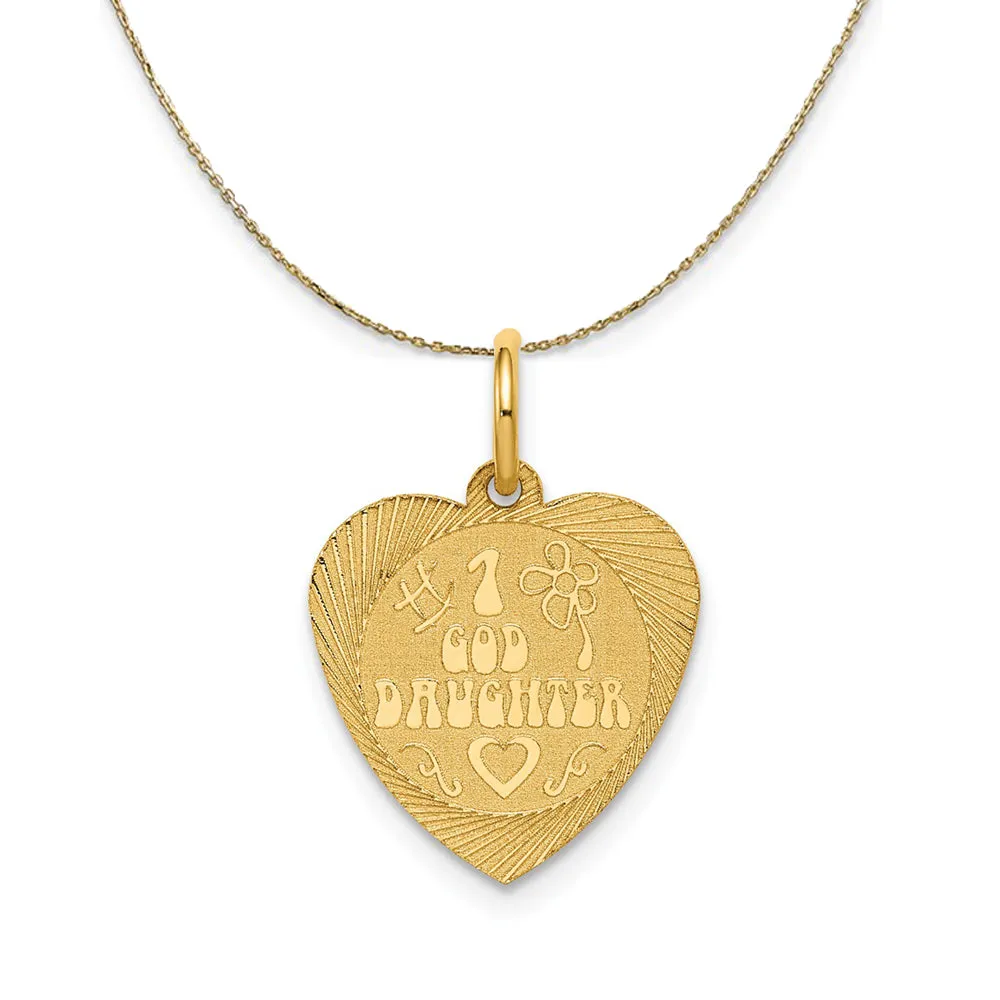 #1 Goddaughter Heart Pendant Necklace